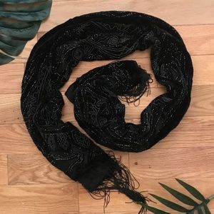 Italian Black Scarf